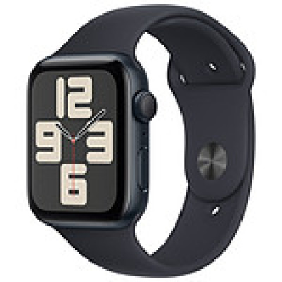 Apple Watch SE GPS (2023) Midnight Aluminium Bracelet Sport Band Midnight 44 mm - M/L